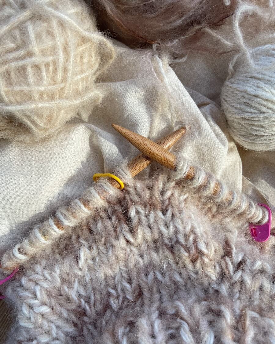 Marble sweater - dömuuppskrift