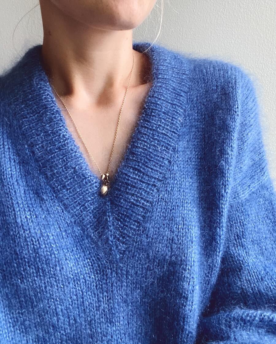 Stockholm sweater v-neck - stök uppskrift